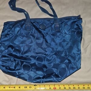 Coach Blue Tote Bag